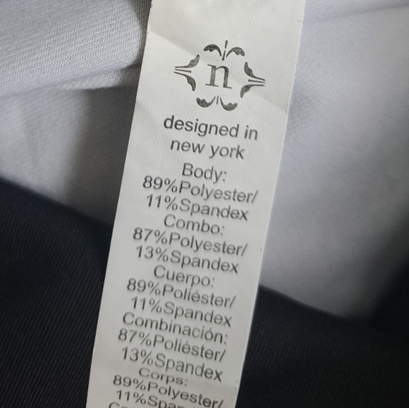 NANETTE LEPORE colorful black orange floral crop leggings tights bohemian SM - Picture 4 of 7